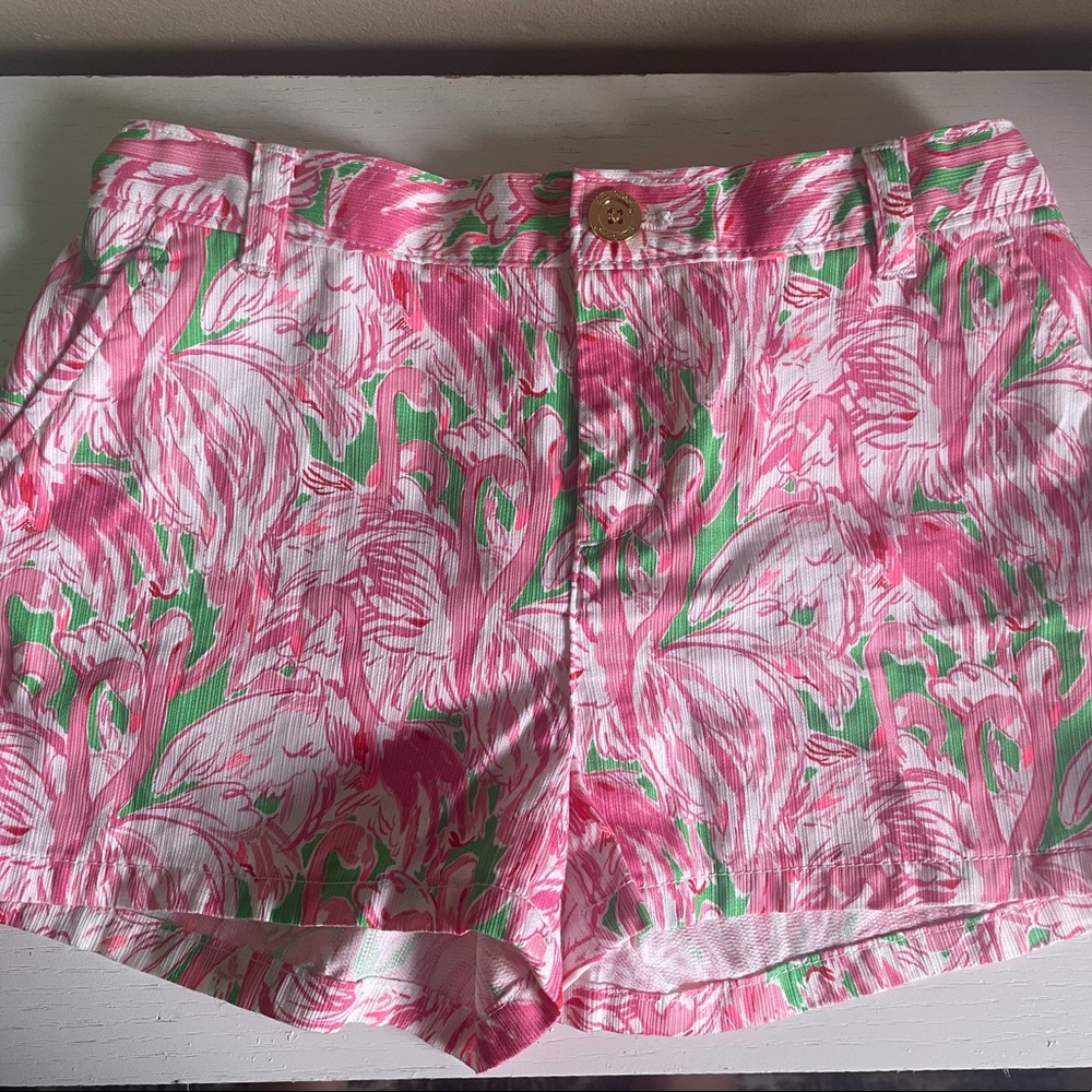 ADORABLE Lilly Pulitzer flamingo shorts - kids